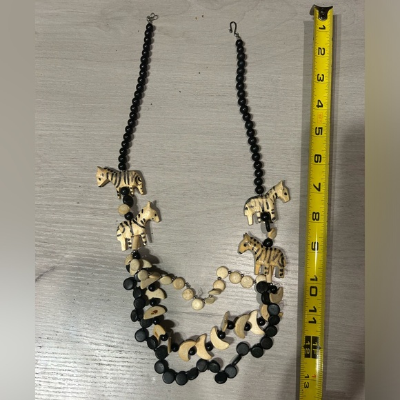 Handcrafted Wood Necklace - Picture 3 of 3